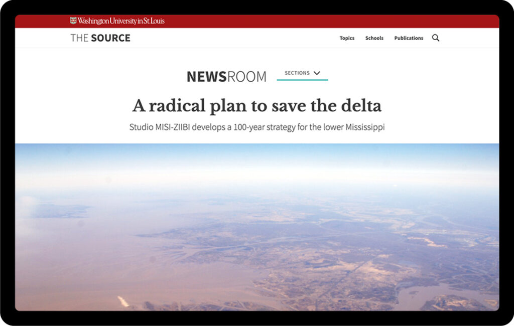 Radical Plan article displayed on The Source website