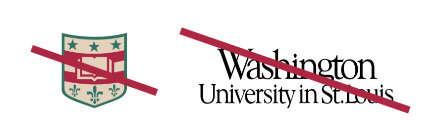 WashU shield seperated from typography