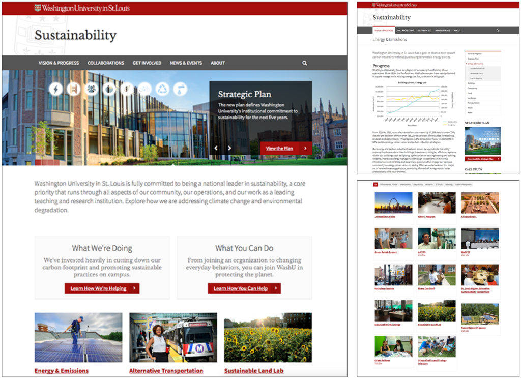 Sustainability website